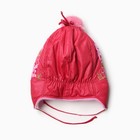 Шапка "Лиана" для девочки, цвет тёмно-розовый/розовый, размер 46 - фото 27194577