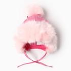Шапка "Лиза" для девочки, цвет розовый/светло-розовый, размер 48 - фото 11376715