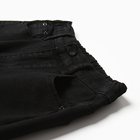 Джинсы для девочек, цвет чёрный, рост 140 см 9947162