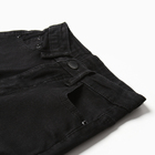 Джинсы для девочек, цвет чёрный, рост 134 см - фото 23683415