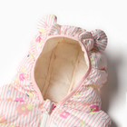 Жилет утеплённый для девочек, цвет розовый, рост 92-98 см - фото 23683509