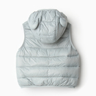 Жилет утеплённый детский, цвет серый, рост 116-122 см - фото 24702652