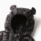 Жилет утеплённый детский, цвет чёрный, рост 110-116 см - фото 25278731