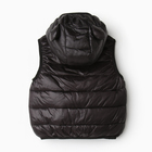 Жилет утеплённый детский, цвет чёрный, рост 110-116 см - фото 25278733