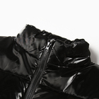 Жилет утеплённый для девочек, цвет чёрный, рост 122-128 см 9947272