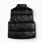 Жилет утеплённый для девочек, цвет чёрный, рост 122-128 см 9947272