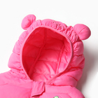 Жилет утеплённый для девочек, цвет розовый, рост 104-110 см - Фото 2