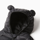 Жилет утеплённый детский, цвет чёрный, рост 110-116 см - фото 25328284