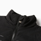 Жилет утеплённый для мальчиков, цвет чёрный, рост 110-116 см - фото 24262987