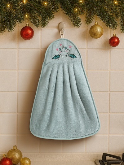 Салфетка декоративная «Доляна. Дракоша», 25×34 см, 280 г/м², микрофибра, 100% п/э