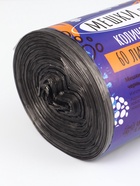 Мешки для мусора в рулоне UpakLand=60 л, черные, ПНД, 9 мкм, 100 шт. - Фото 3