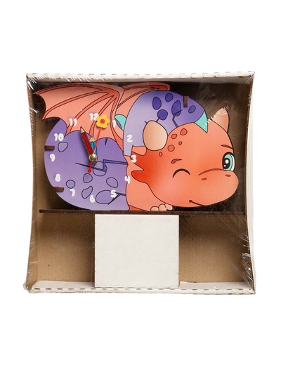 Часы настольные детские «Дракоша», кварцевые, бесшумные, плавный ход, от батарейки 1×АА