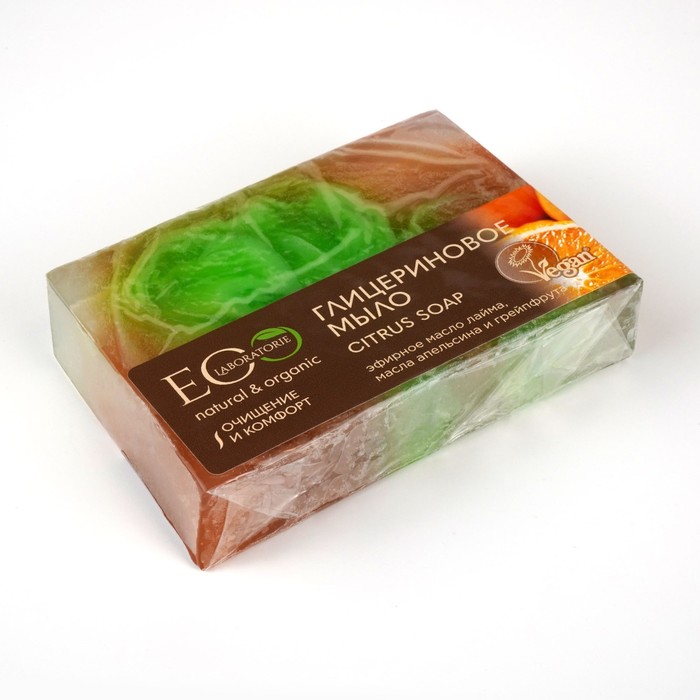 Мыло глицериновое Citrus soap, 130 гр - Фото 1