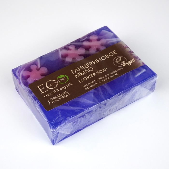 Мыло глицериновое Flower soap, 130 гр - Фото 1