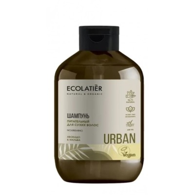 Шампунь для волос Ecolatier Urban «Авокадо & мальва», питательный, 600 мл