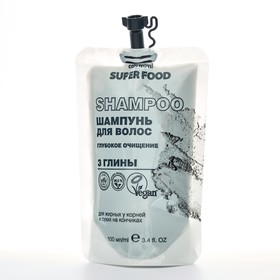 Шампунь для волос Café mimi Super Food «Глубокое очищение. 3 глины», 100 мл