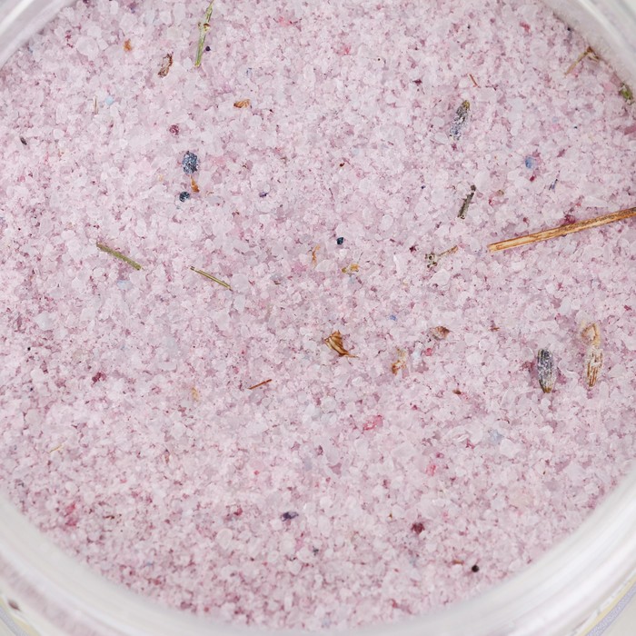 Соляной скраб для тела "Лаванда" с алтайскими травами, успокаивающий 250 мл - фото 1900554407