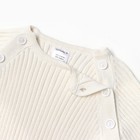 Комбинезон вязаный Крошка Я, р.62-68, молочный - фото 806246515