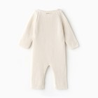 Комбинезон вязаный Крошка Я, р.62-68, молочный - фото 806246518