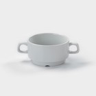 Чашка для бульона «Белая», штабелируемая, 360 мл, фарфор - фото 320324091