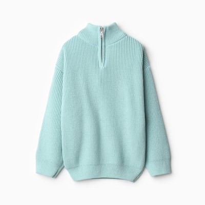 Джемпер для мальчика вязаный KAFTAN, бирюзовый, размер 32 (110-116 см)