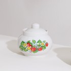 Сервиз чайный «Цветущая земляника», 14 предметов: чайник, сахарница, 6 чайных пар, фарфор - фото 4396848