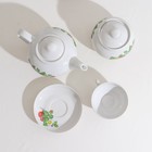 Сервиз чайный «Цветущая земляника», 14 предметов: чайник, сахарница, 6 чайных пар, фарфор - Фото 8