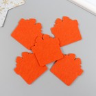 Декор "Подарок" красный  5 см набор 5 шт фетр 1,8мм 9948692