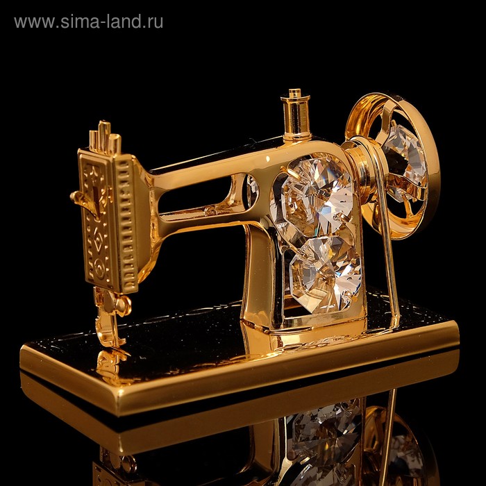 Сувенир «Швейная машинка», 7×3,5×5 см, с кристаллом - Фото 1