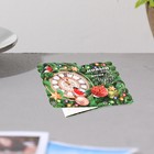 Мини-открытка двойная "Новый Год - время чудес!" глиттер, часы, 16,5х10 см (комплект 20 шт) - фото 25634143