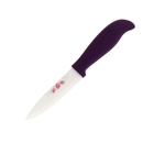 Нож керамический "Цветочки", лезвие 10,5 см, фиолетовый - Фото 1