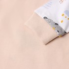 Лонгслив "Мишка в лесу", цвет песочный, рост 74 см - фото 23253656