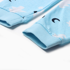 Пижама детская, цвет голубой/елка, рост 104-110 см - Фото 5