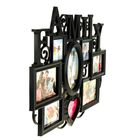 Фоторамка пластик на 8 фото 10х10 см 10х15 см 13х18 см 15х20 см "Семейная"чёрная 68,5х50,5 см - Фото 2