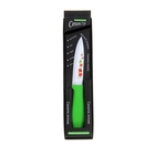 Нож керамический "Клубничка", лезвие 10,5 см, зеленый - Фото 2