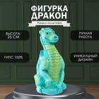 Фигурка "Дракон" 25х12х13 см, бирюзовый 9847455 - фото 2497525