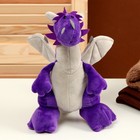 Мягкая игрушка «Дракон», 22 см, цвет фиолетовый - фото 320269158