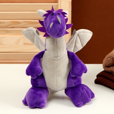 Мягкая игрушка «Дракон», 22 см, цвет фиолетовый