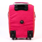 Чемодан малый Кошка Мэри 32*23*42 см, отд на молнии, н/карман, розовый - фото 23041092