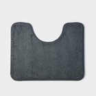Коврики для ванной и туалета Доляна «Софт», 2 шт.: 40×50 см, 50×80 см, серые - Фото 6