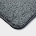 Набор ковриков для ванной и туалета Доляна «Софт», 2 шт, 40×50 см, 50×80 см, цвет серый - фото 7579526
