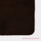 Коврик придверный влаговпитывающий Доляна, без окантовки, 40×60 см, цвет коричневый - фото 7579546