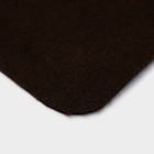 Коврик придверный влаговпитывающий Доляна, без окантовки, 40×60 см, цвет коричневый - фото 7579547