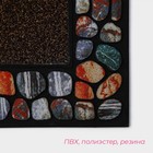 Коврик придверный Доляна «Эмма», с окантовкой, 46×76 см, цвет коричневый - Фото 2