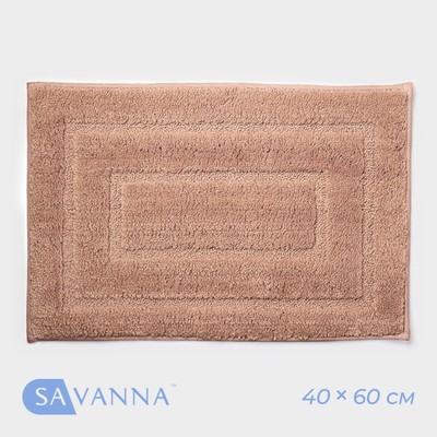 Коврик SAVANNA «Мягкость», 40×60 см, цвет розовый