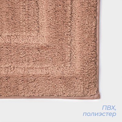 Коврик SAVANNA «Мягкость», 40×60 см, розовый