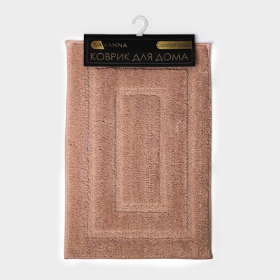 Коврик SAVANNA «Мягкость», 40×60 см, розовый