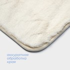 Коврик SAVANNA «Элайза», 40×60 см, цвет молочный - Фото 4
