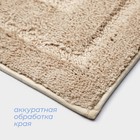 Коврик для дома SAVANNA «Мягкость», 50×80 см, цвет бежевый - Фото 4