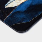 Коврик для ванной Доляна «Кит», 40×60 см, цвет синий - Фото 3